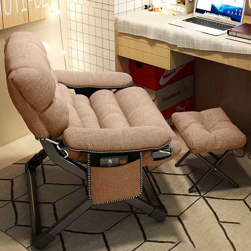 Contemporary Indoor Recliner Chair with Arm Storage Rocker Chair