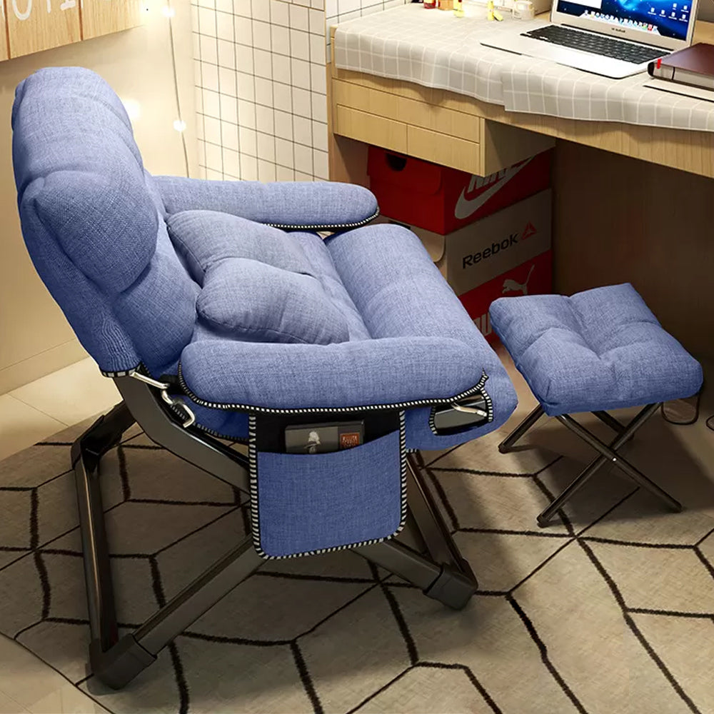 Contemporary Indoor Recliner Chair with Arm Storage Rocker Chair