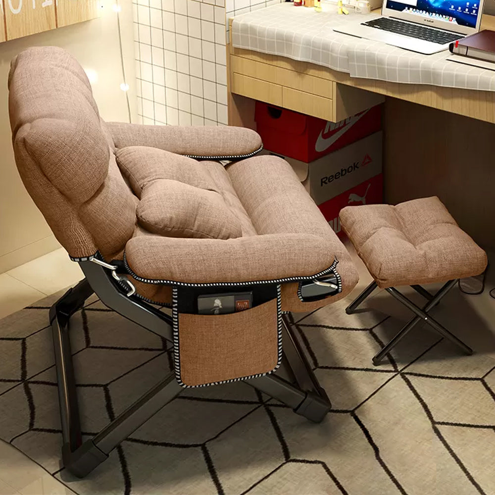 Contemporary Indoor Recliner Chair with Arm Storage Rocker Chair