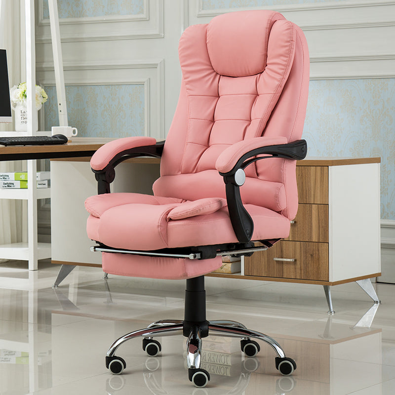 Contemporary Recliner Chair with Tufted Back and Arms and Swivel Base