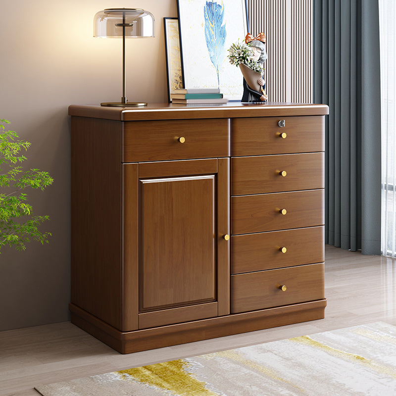 Cabinets Storage Glam Credenza Solid Wood Buffet Sideboard with Drawers