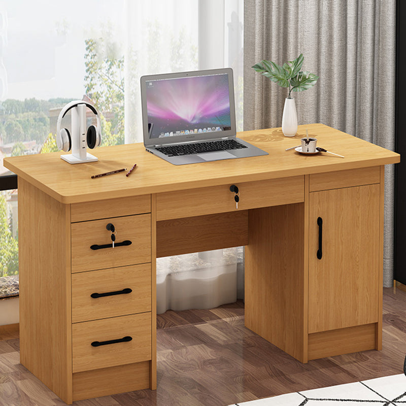 Engineered Wood Writing Desk Industrial Rectangular Office Desk