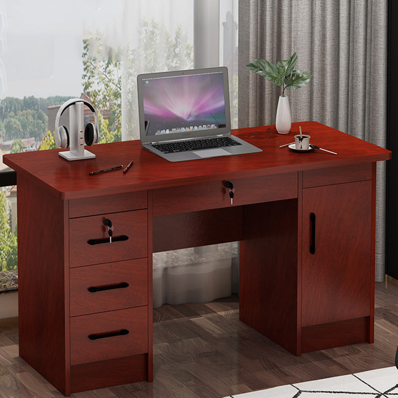 Engineered Wood Writing Desk Industrial Rectangular Office Desk