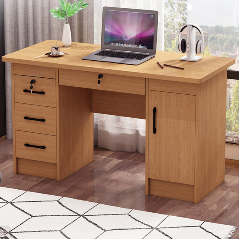 Engineered Wood Writing Desk Industrial Rectangular Office Desk