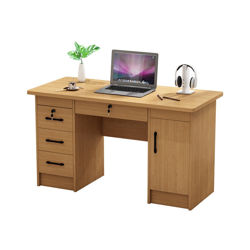 Engineered Wood Writing Desk Industrial Rectangular Office Desk