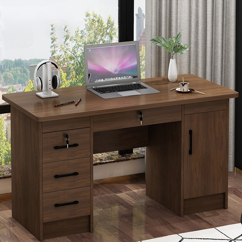 Engineered Wood Writing Desk Industrial Rectangular Office Desk