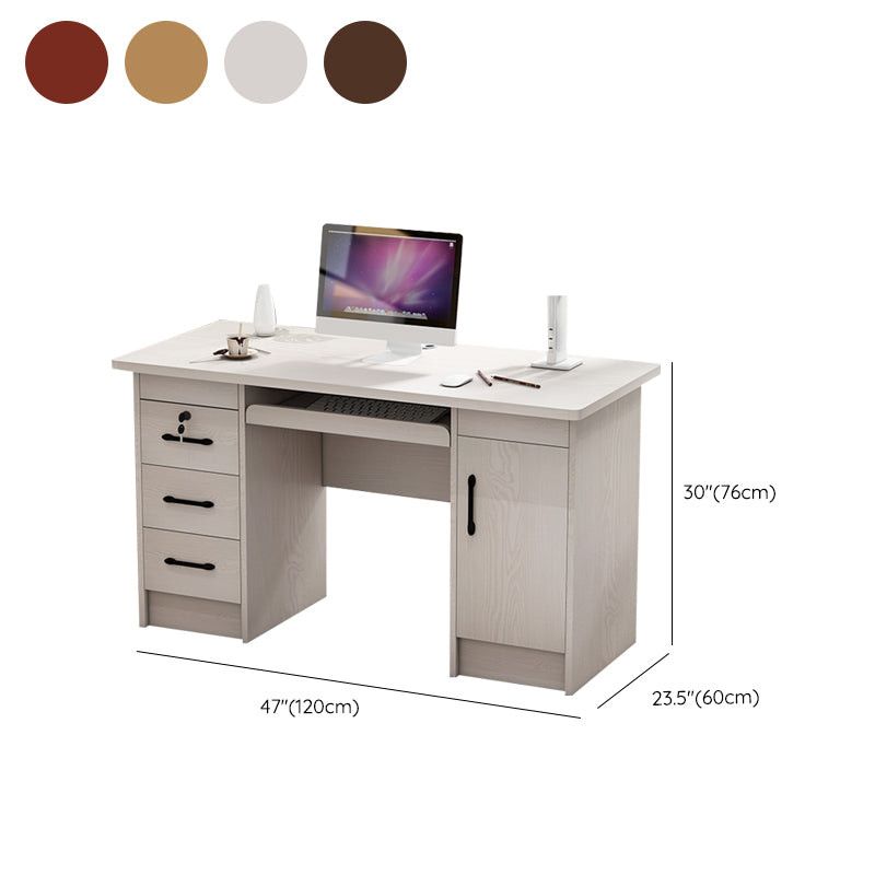 Engineered Wood Writing Desk Industrial Rectangular Office Desk