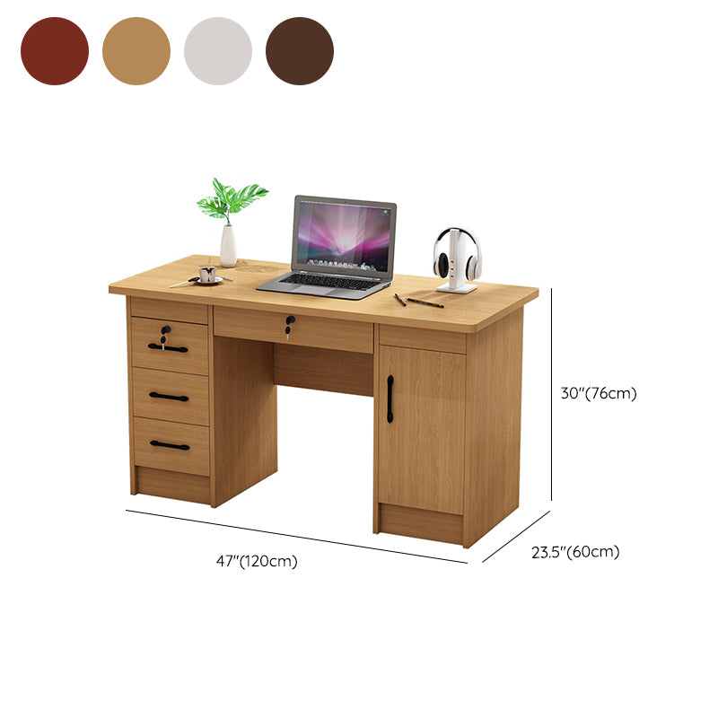 Engineered Wood Writing Desk Industrial Rectangular Office Desk