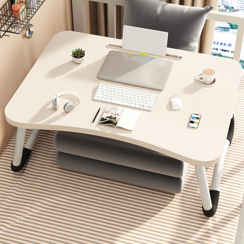 Folding Bedroom Computer Desk Sled Base Writing Desk , 11 Inch High