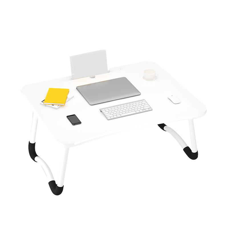 Folding Bedroom Computer Desk Sled Base Writing Desk , 11 Inch High