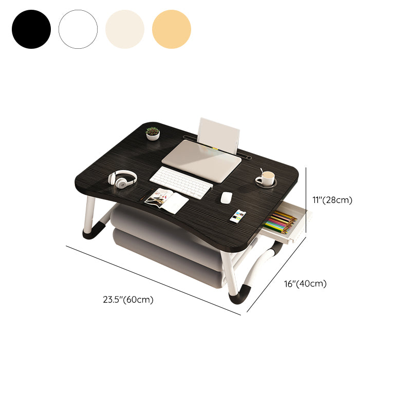 Folding Bedroom Computer Desk Sled Base Writing Desk , 11 Inch High