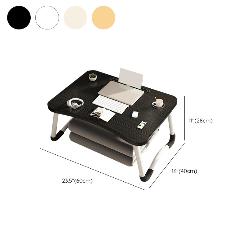 Folding Bedroom Computer Desk Sled Base Writing Desk , 11 Inch High