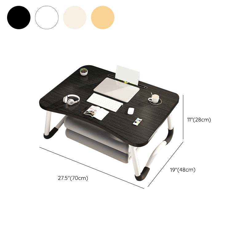 Folding Bedroom Computer Desk Sled Base Writing Desk , 11 Inch High