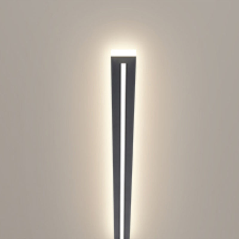 Minimalism Linear Flush Mount Ceiling Light Fixture in Black for Hallway