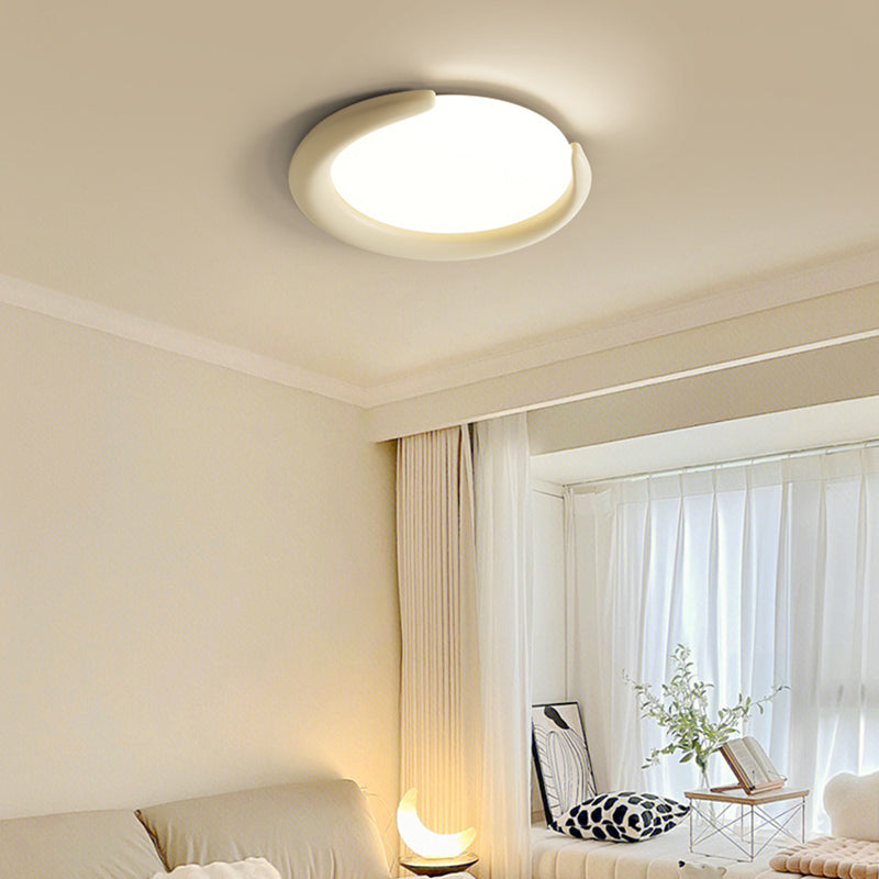 Modernism Flush Mount Ceiling Light Fixture with Resin for Bedroom