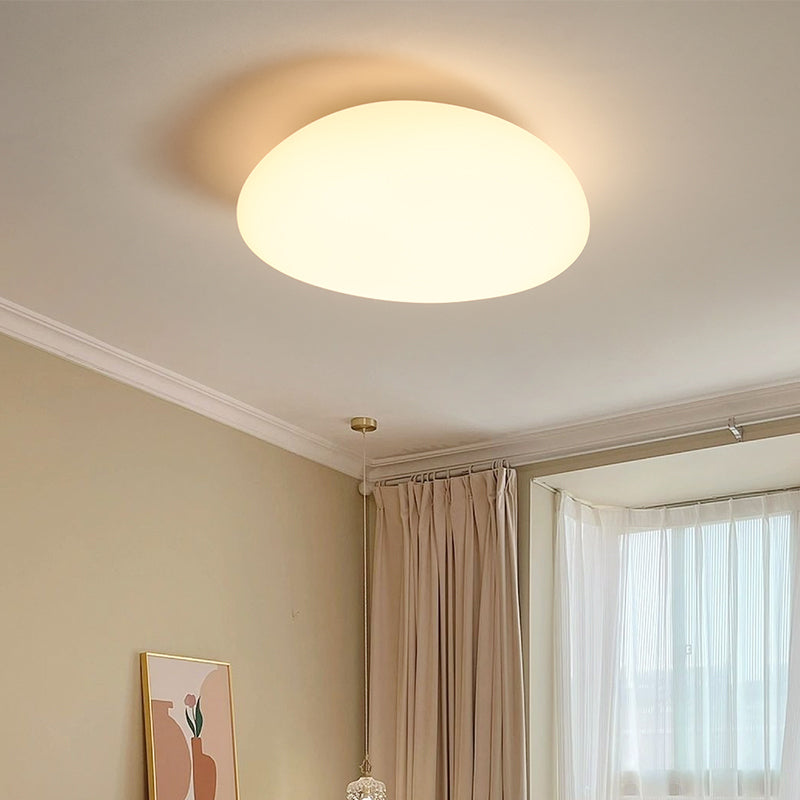 Modernism Acrylic Flush Mount Ceiling Light Fixture in White for Bedroom