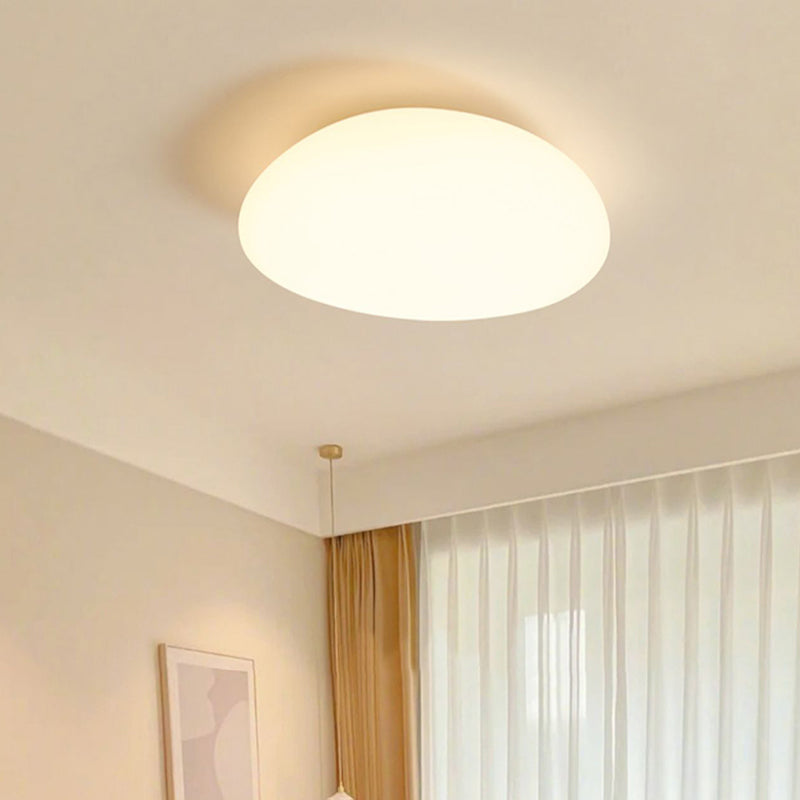 Modernism Acrylic Flush Mount Ceiling Light Fixture in White for Bedroom