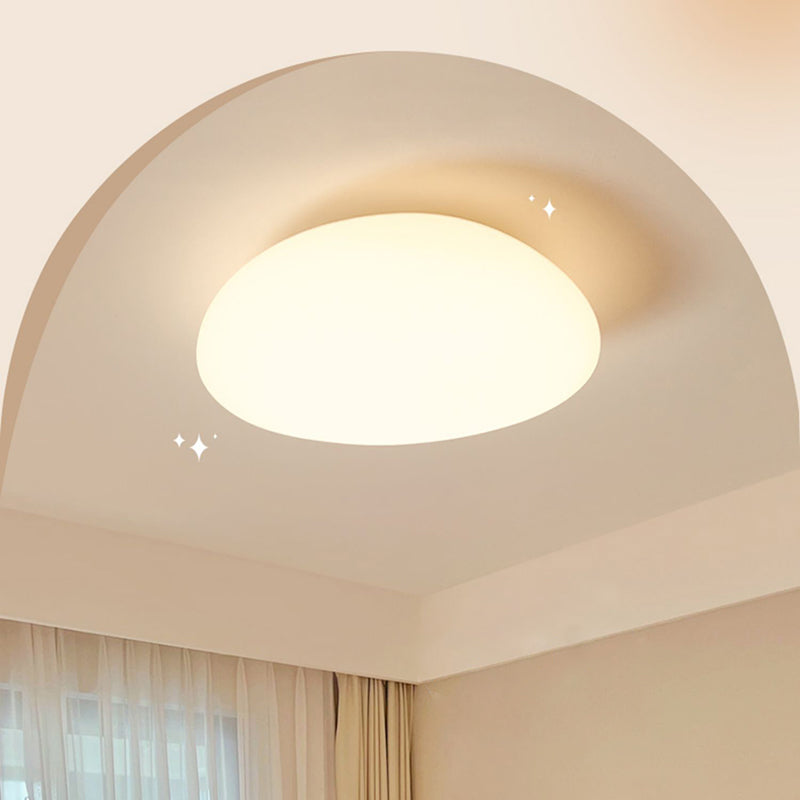 Modernism Acrylic Flush Mount Ceiling Light Fixture in White for Bedroom