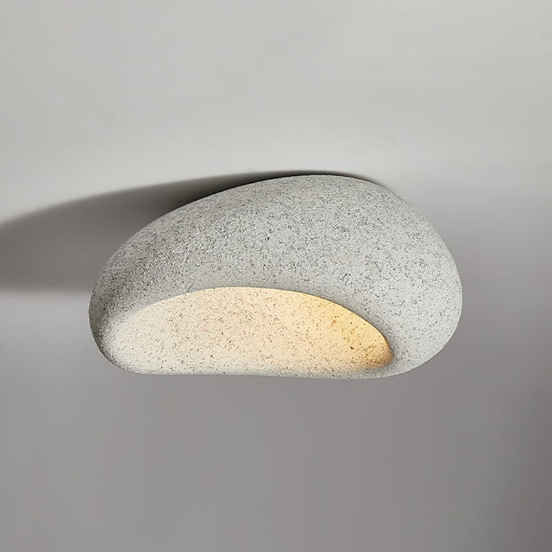 Stone Shape Modern Ceiling Flush 1 - Light Resin Ceiling Flush Mount