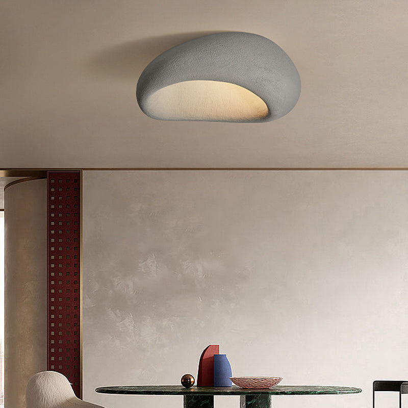 Stone Shape Modern Ceiling Flush 1 - Light Resin Ceiling Flush Mount