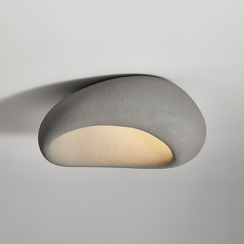 Stone Shape Modern Ceiling Flush 1 - Light Resin Ceiling Flush Mount