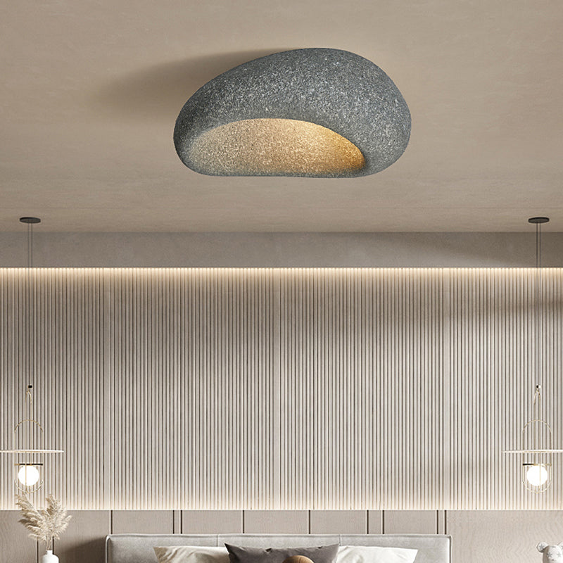 Stone Shape Modern Ceiling Flush 1 - Light Resin Ceiling Flush Mount