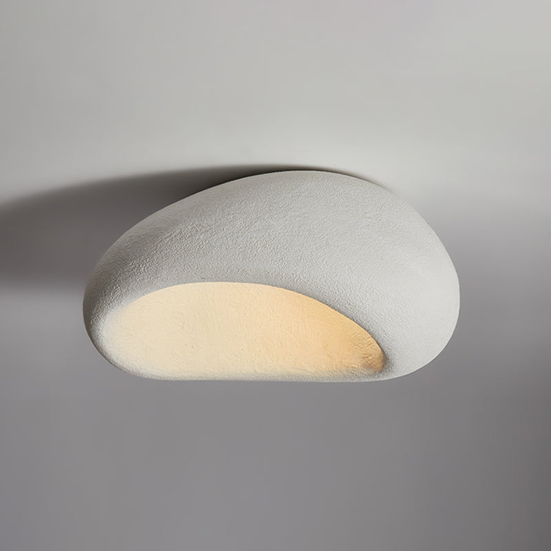 Stone Shape Modern Ceiling Flush 1 - Light Resin Ceiling Flush Mount