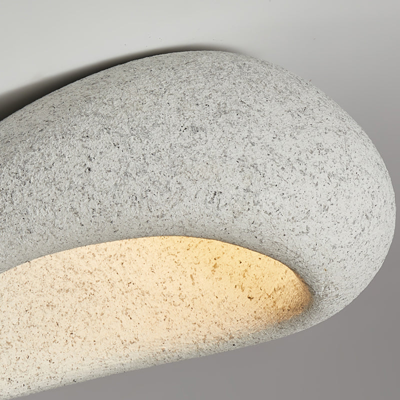 Stone Shape Modern Ceiling Flush 1 - Light Resin Ceiling Flush Mount