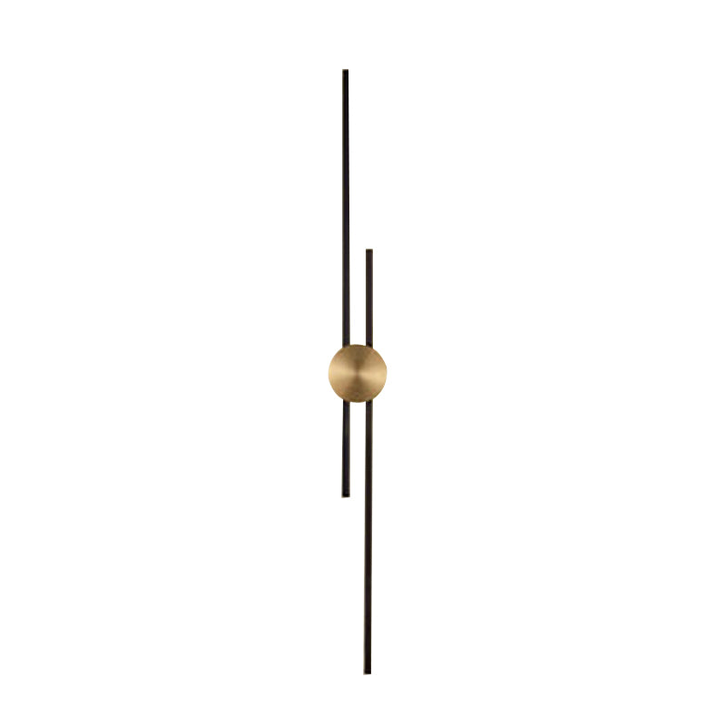 Single Modern Golden/Black Wall Mounted Sconce LED Metal Wall Light for Foyer