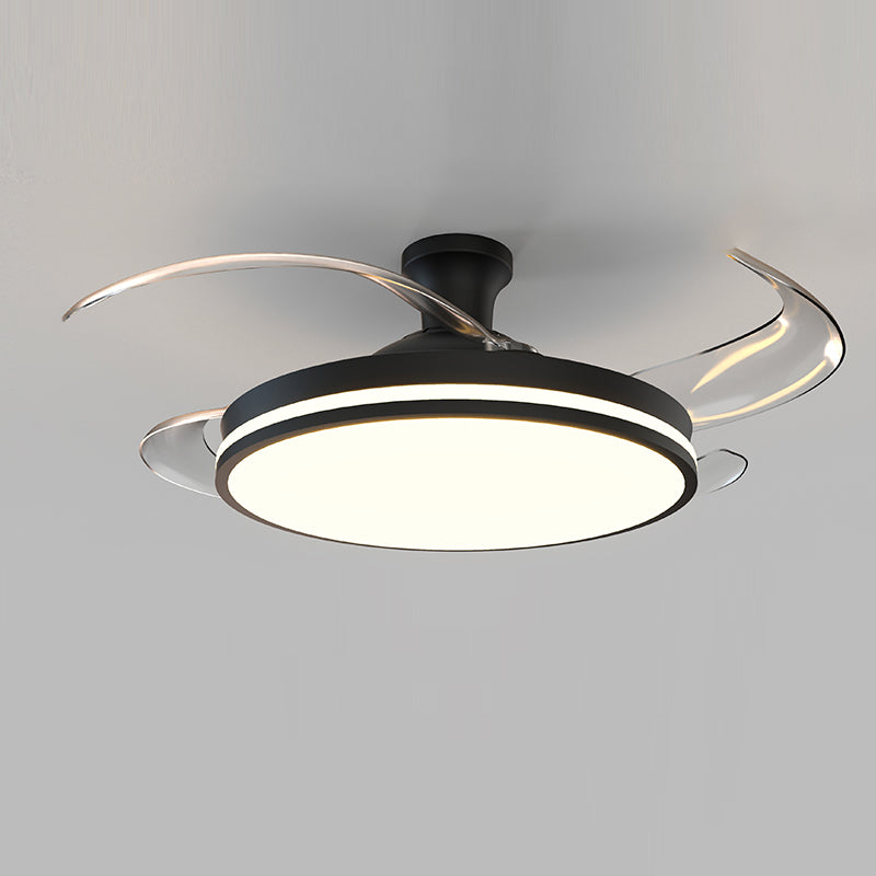 Contemporary Ceiling Fan Light Fixture Minimalist LED Ceiling Light for Bedroom