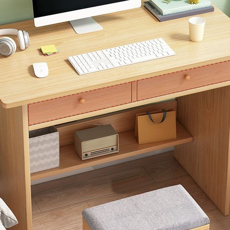 Engineered Wood Writing Desk Contemporary Rectangular Desk for Office