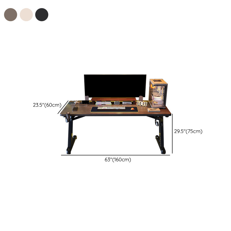 Rectangle Stone Top Computer Desk Modern Style Writing Desk for Home