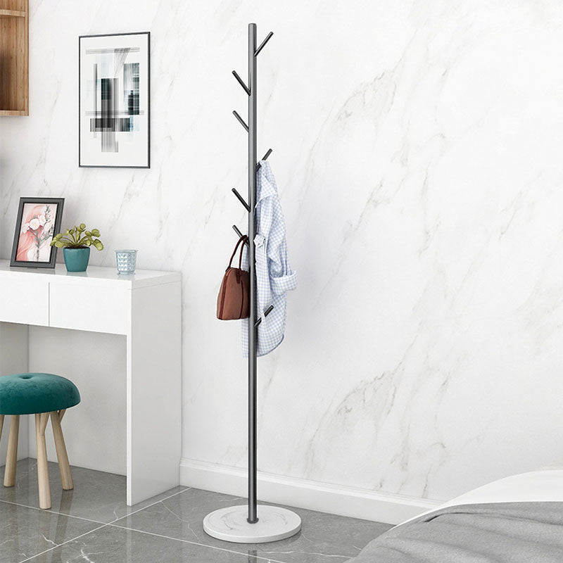 Free Standing Coat Rack Industrial Style Metal Coat Hanger with Hook