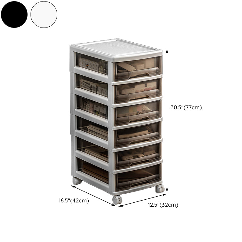 Vertical Transparent Filing Cabinet Contemporary Plastic Drawers File Cabinet