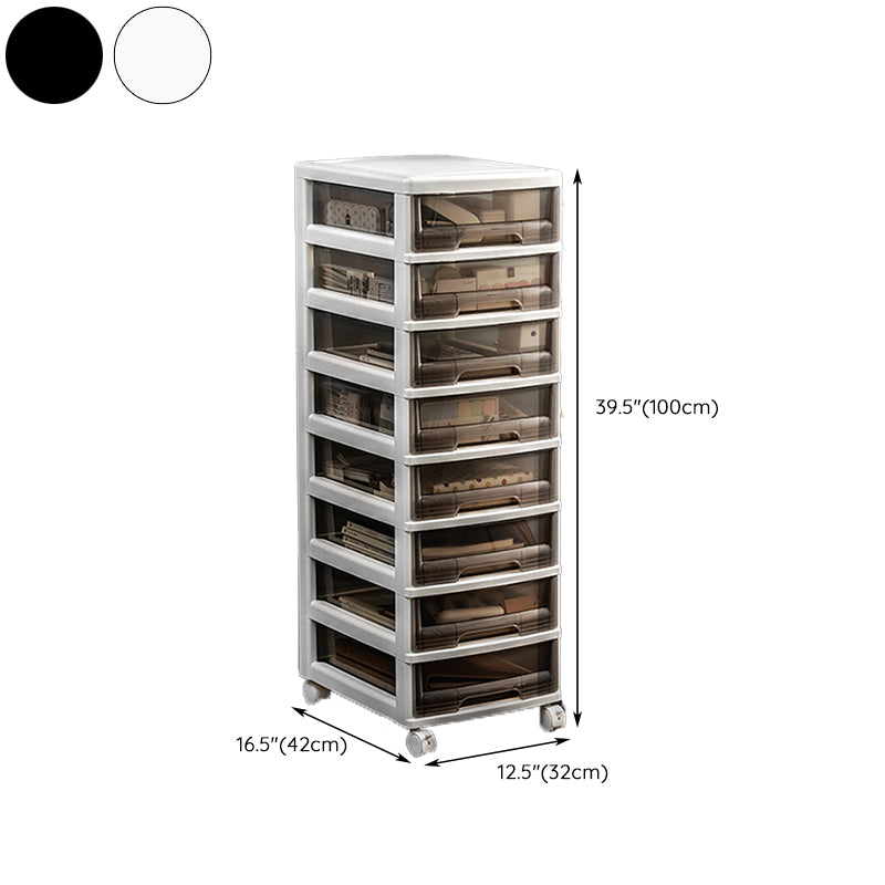 Vertical Transparent Filing Cabinet Contemporary Plastic Drawers File Cabinet