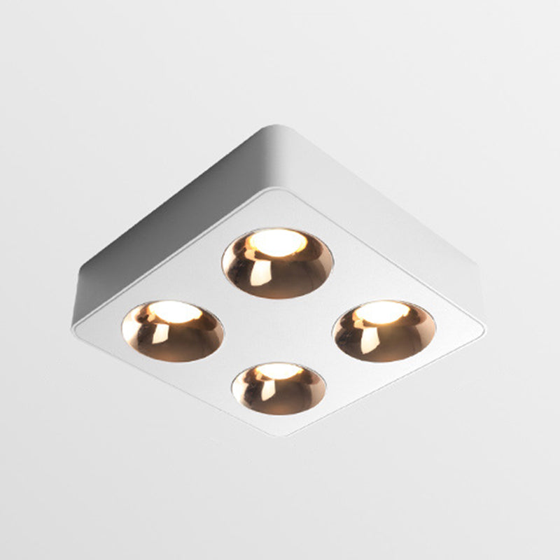 Modern Square Shape Ceiling Light with Aluminum Shade for Living Room