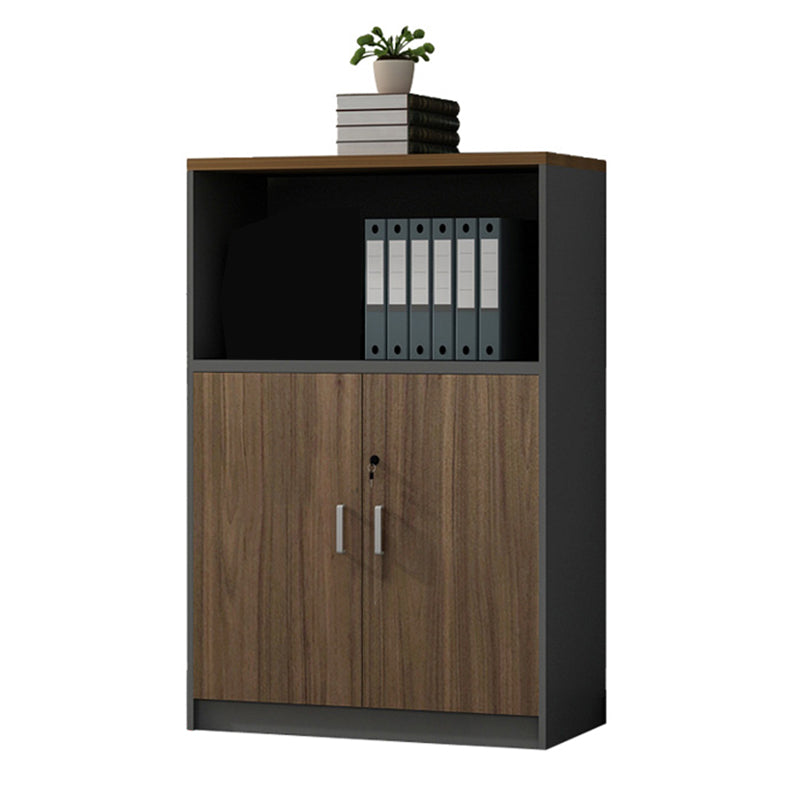 Contemporary Storage File Cabinet Wooden Frame Vertical Filing Cabinet