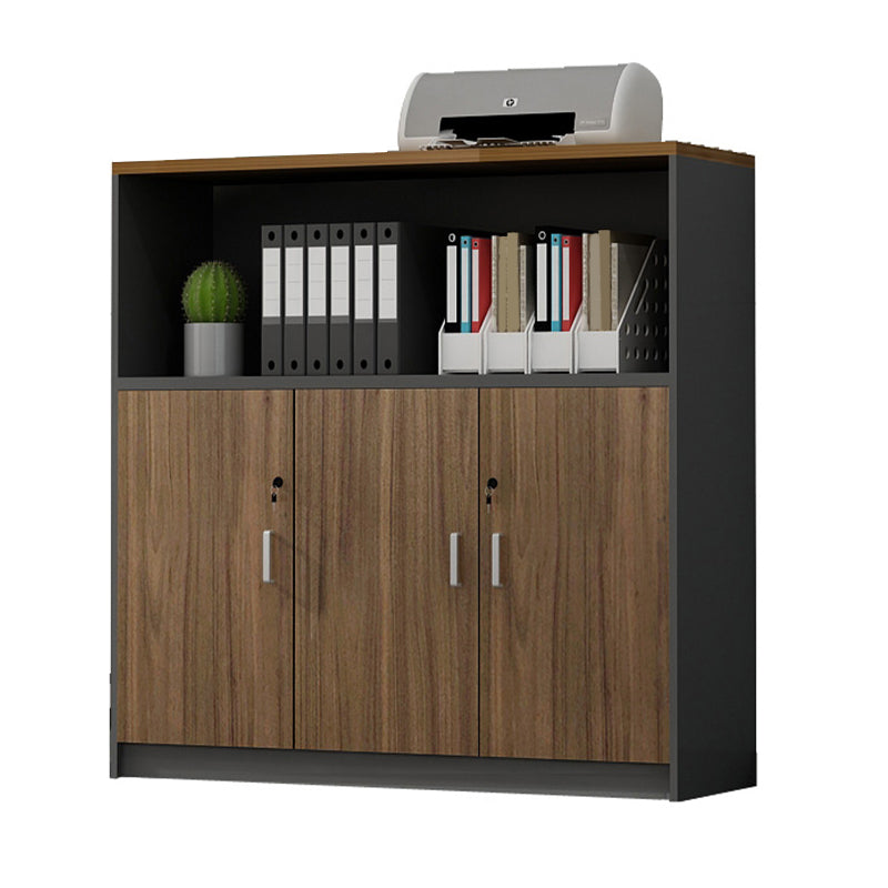 Contemporary Storage File Cabinet Wooden Frame Vertical Filing Cabinet