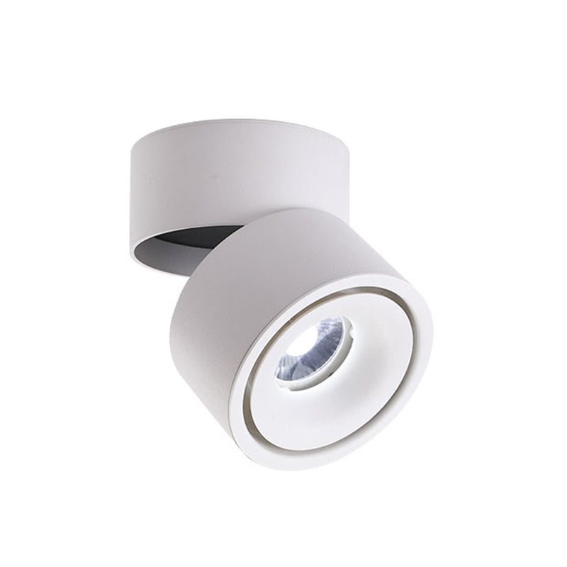 Contemporary Cylinder Shape Ceiling Light with Aluminum Shade for Living Room