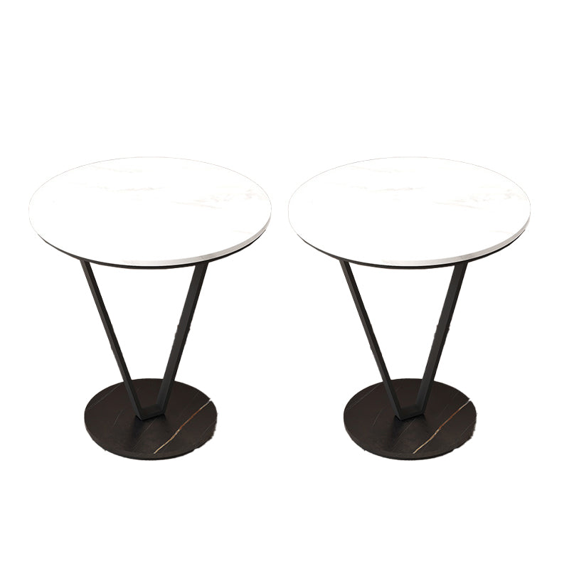 23.6" Tall Cross Legs Side Table Modernistic Metal Side End Snack Table