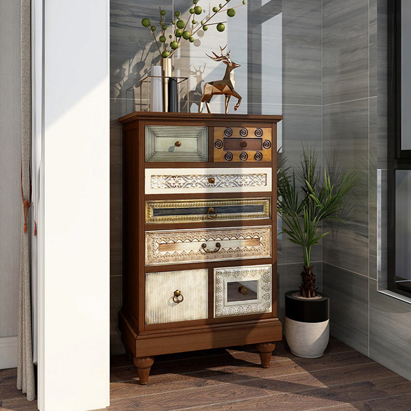 Mid-Century Design Rectangle Side Cabinet Wood Storage Cabinet