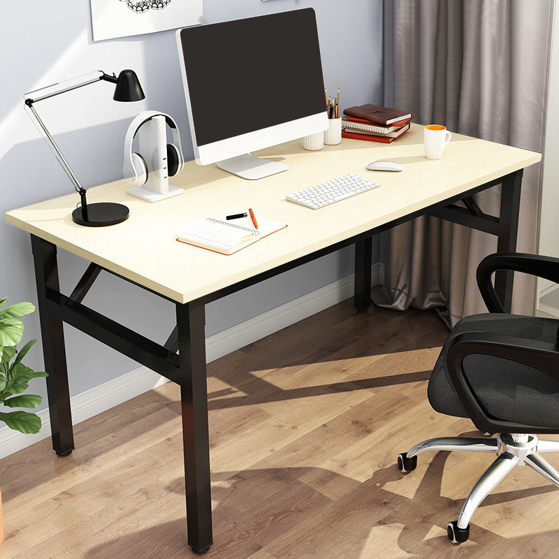 Modern Style Folding Home Writing Desk Rectangular Parsons Base Office Desk