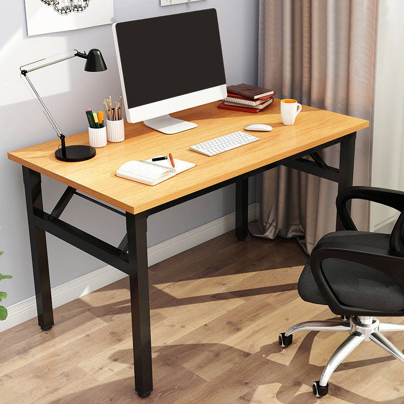 Modern Style Folding Home Writing Desk Rectangular Parsons Base Office Desk