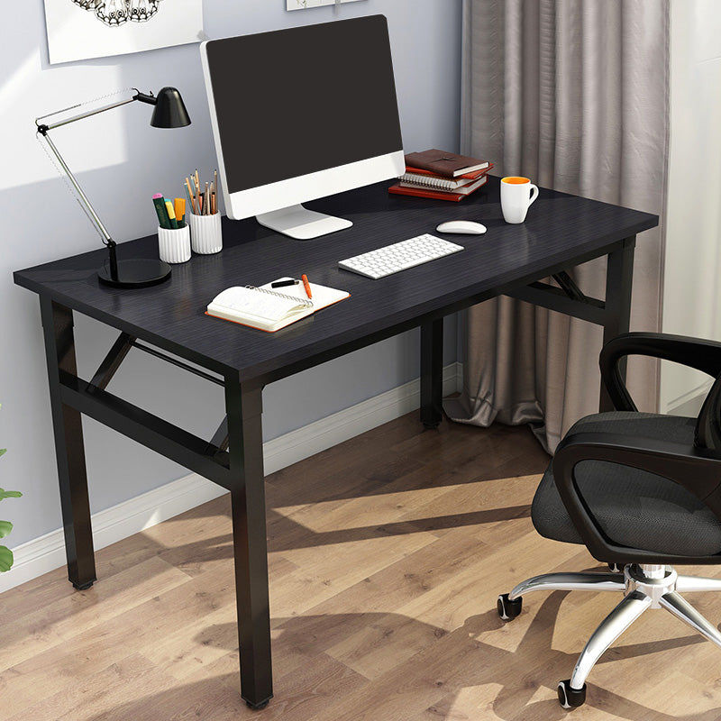 Modern Style Folding Home Writing Desk Rectangular Parsons Base Office Desk