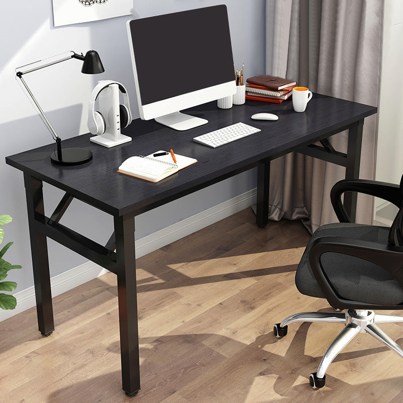 Modern Style Folding Home Writing Desk Rectangular Parsons Base Office Desk