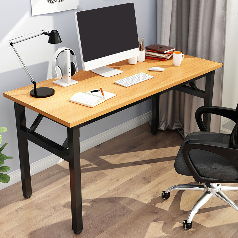 Modern Style Folding Home Writing Desk Rectangular Parsons Base Office Desk