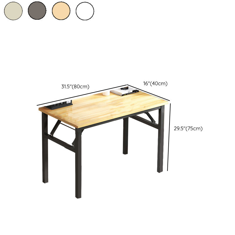 Contemporary Office Desk Rectangular 29.5"H Writing Desk for Bedroom