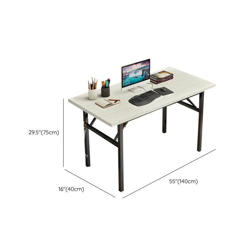 Contemporary Folding Parsons Base Writing Desk Home Office Desk,29.5" H