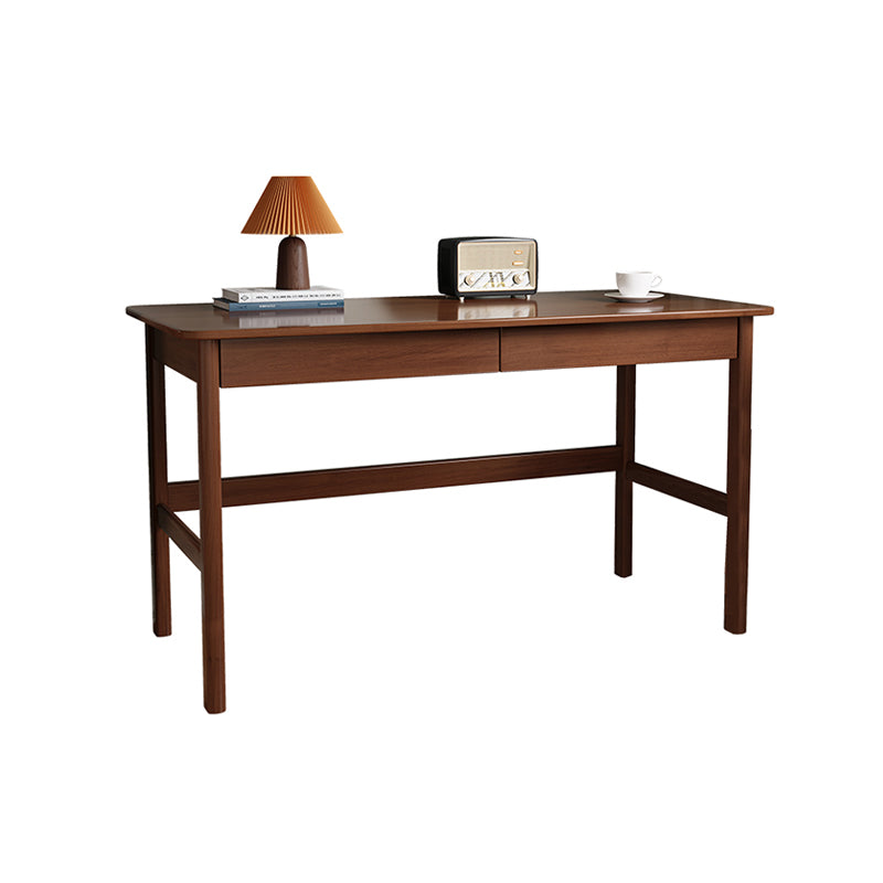 Solid Wood Rectangular Home Office Desk 29.5 Inch High Writing Desk