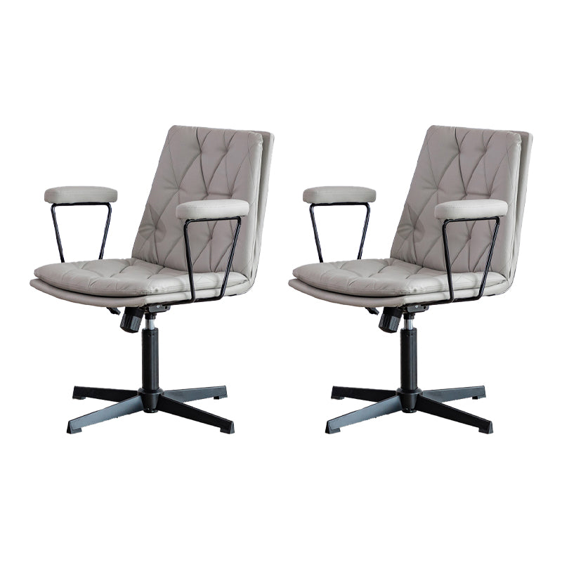 No Wheels Office Chair Contemporary Swivel Rolling Task Chair